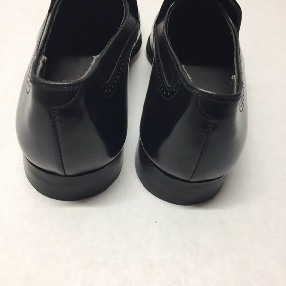 Whippet II Collection Black Leather Wingtip Oxford Shoes Size Men's US 10 C - Picture 2 of 8